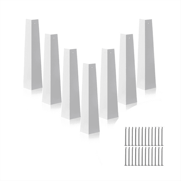 Aluminum Outside Siding Corner Silver-White Caps Smooth Finish 24 Nails Included for Mobile Home House