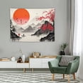thumbnail image 2 of GOSMITH  Japanese Tapestry, Pink Gray Asian Mount Fuji Cherry Blossoms Sakura FlowerTapestry for Bedroom, Aesthetic Mountain Tapestry Wall Hanging for Bedroom Living Room Outdoor 71x60inches, 2 of 7