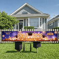thumbnail image 5 of Gold Lettering Graduation Banner Sparkling Fireworks Class of 2026 Banner Graduation Cap Design Diploma Elements Grad Backdrop for Graduation Ceremony Class of 2026 Party Graduation Celebration, 5 of 9