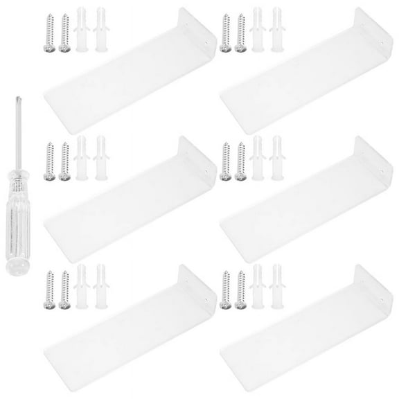 6 Pack Floating Shoe Display,Shelves Wall Mount Levitating Shoe Display Stand for Sneaker Collection or S