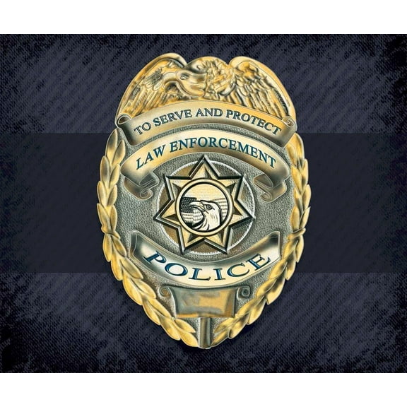 Law Enforcement Police Deluxe Polar Fleece Blanket