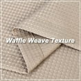 thumbnail image 4 of Kitchen Waffle Weave Tier Curtains Waterproof Rod Pocket Short Curtain Bathroom Valance, 4 of 7