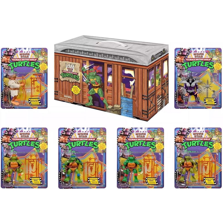 TMNT MovieStar 6体セット 未開封 Playmates タートルズ Walmart's Teenage Mutant Ninja Turtles Action Figure Set - Movie