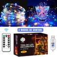 thumbnail image 3 of Luces navideñas Led RGB DOSYU 2 Rollos 10m a prueba de agua con control remoto, 3 of 4