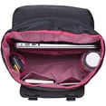 thumbnail image 4 of KAUKKO School Travel mochila para universidad flexible con portátil para 12", 16.1L(Nylon/Gris verde) KAUKKO EP5-6-Black, 4 of 5