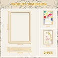 thumbnail image 2 of 2 Pieces 7.8" x 11.8" Wooden Dried Pressed Flower Frames, Clear Double Acrylic Photo Picture Frames, Floating Pressed Flower Shadow Box Display for Plant Specimen Tabletop & Wall Decor, 2 of 6