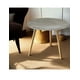 thumbnail image 4 of Mesa Auxiliar Redonda Gris tipo Piedra 50cm Minimalista Mdf Moderna, 4 of 4