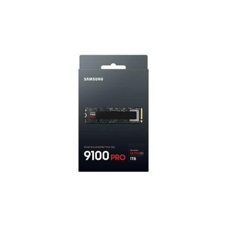 Samsung – 9100 PRO 1TB Internal SSD PCIe Gen 5x4 NVMe, Speeds Up to 14700 MB/s