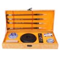thumbnail image 2 of Chinese Traditional Calligraphy Set With Brush Pen, Special Ink Pad, Ceramic Pen Holder - Convenient Storage Case For Beginners, 2 of 8