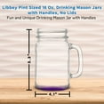 thumbnail image 5 of 10 Libbey Mason Jars with Handles Set, 16 oz. - Traditional style, High standard - Purple, 5 of 5