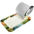 thumbnail image 2 of Square 2Pack PU Leather Cactus Cruise Luggage Tag with Privacy Cover and Name ID Tag for Travel Handbags Backpacks Luggage Tags, 2 of 6