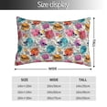 thumbnail image 2 of Pofeuu Skulls and Roses Print Polyester Microfiber Plush Pillowcases, Super Soft and Cozy Pillow Case Covers with Envelop Closure（Pillow core not included）-16"x24", 2 of 6