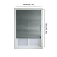 thumbnail image 2 of Pleated Window Shades, No Drilling Temporary Cordless Blinds Light Filtering Fabric Pleated Paper Shades for Indoor Window Covers, Easy to Cut Grey 90*150cm, 2 of 9
