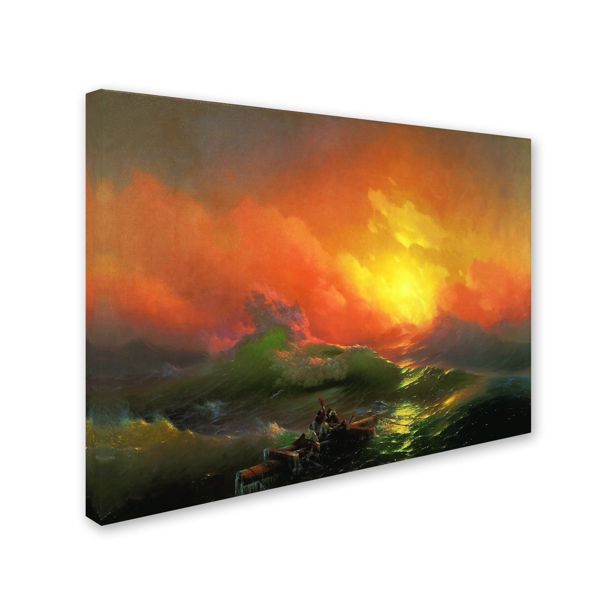Trademark Fine Art 'The Ninth Wave' Canvas Art by Aivazovsky