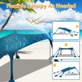 thumbnail image 2 of Moclever 10x10x6.5ft Sun Shelter for Beach, Portable Family Beach Tent UPF 50+ UV Protection, Blue, 2 of 14