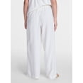 thumbnail image 4 of Time and Tru Women's Wide Leg Linen Blend Pants, Sizes XS-4X, 4 of 6