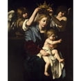 thumbnail image 2 of Bartolomeo Cavarozzi 20x24 Gold Ornate Framed and Double Matted Museum Art Print Titled - Virgin and Child with Angels (circa 1620), 2 of 4