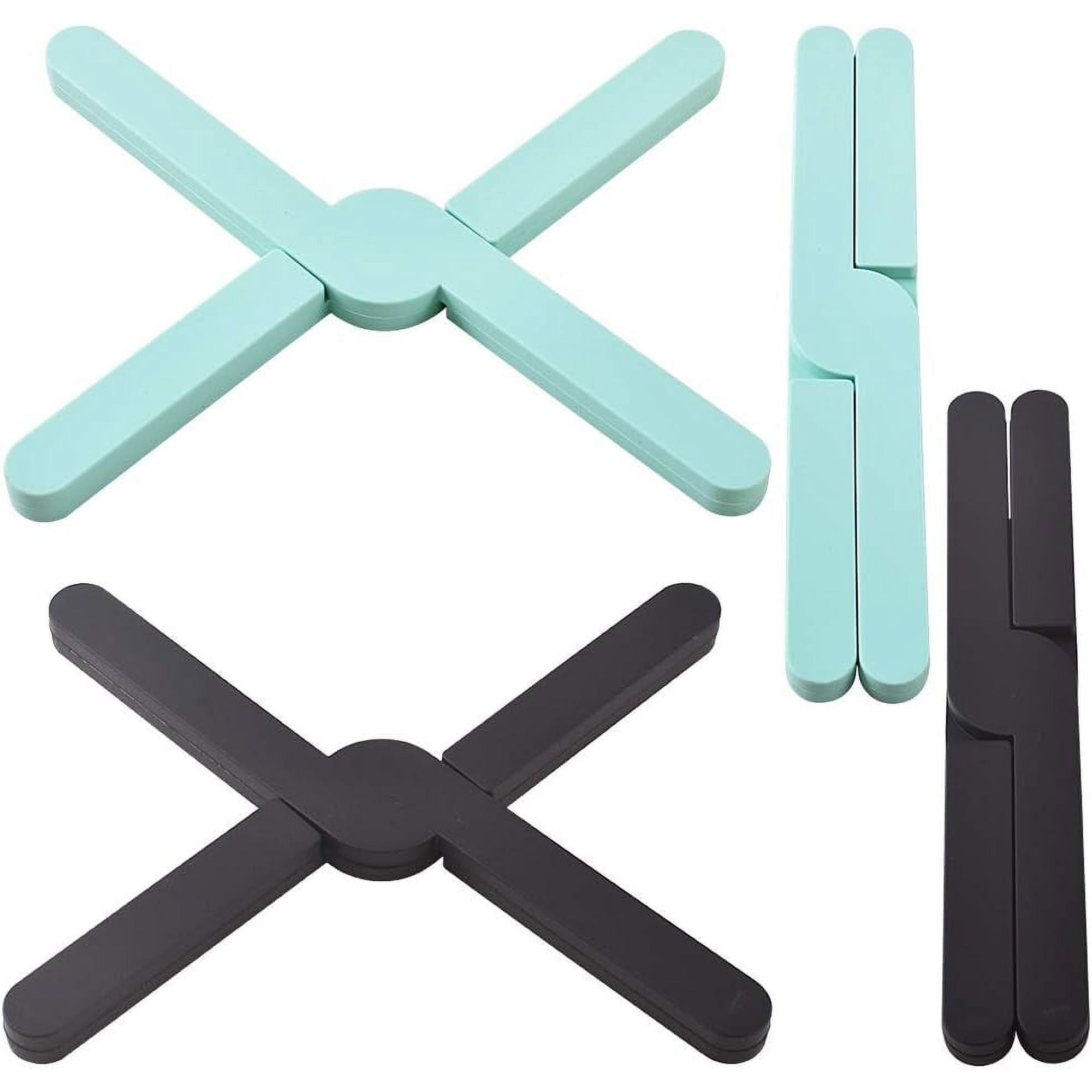 Dessous de plat en silicone - 6 maniques résistants à la chaleur, multi