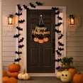 thumbnail image 4 of XINGXIANG Halloween Wooden Hanging Sign - 3 Style Pumpkin Bat Black Cat Door Decor 11.42x11.42 Inch Rustic Wall Plaque for Indoor Outdoor,Halloween Hanging Door Wooden Wall Decor Sign, 4 of 6