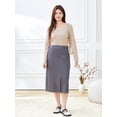 thumbnail image 2 of A long skirt with slit slits, 2 of 6