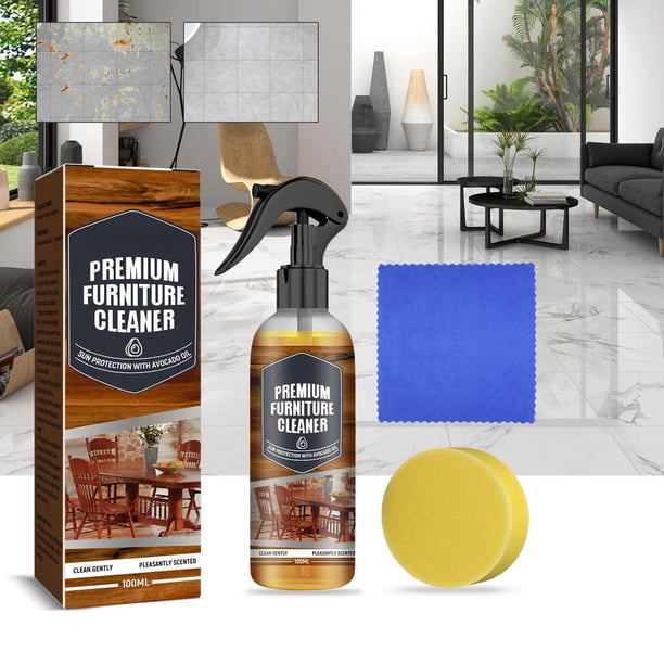 Limpiador de suelos para pisos de madera y cerámica, eliminación de manchas, brillo, pulido, 100 ml, secado rápido, sin marcas de agua.
