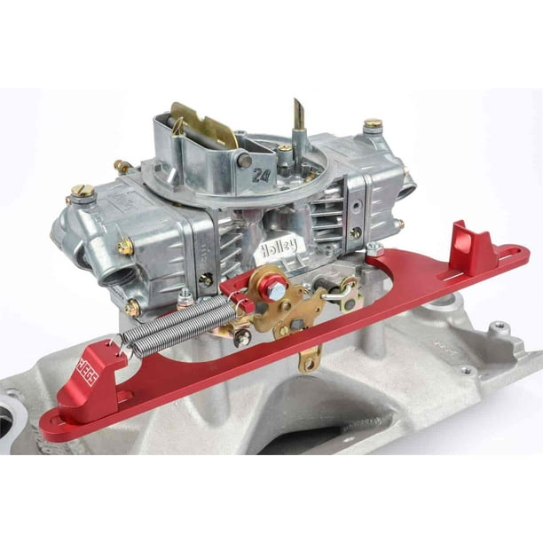 JEGS 151060 Throttle Bracket with Return Springs GM Style Cable Red Cable Adjust
