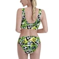 thumbnail image 5 of High Waisted Bikini Sets For Women, Football Doodle Swimsuits Tummy Control, Two Pieces Bathing Suit, 5 of 8
