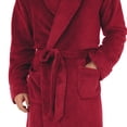 thumbnail image 2 of Bata IZOD para Hombre en Forro Polar Suave Rojo Talla Única, 2 of 2