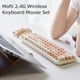 thumbnail image 2 of Mofii 2.4G Combo de mouse de teclado inalámbrico 68 teclas Teclado inalámbrico Ratón ergonómico 3 en Mofii Verde, 2 of 7