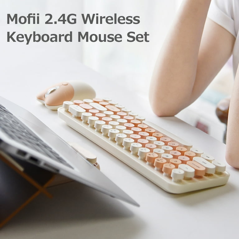 Mofii 2.4G Wireless Keyboard Mouse Combo 68 Keys Wireless Keyboard