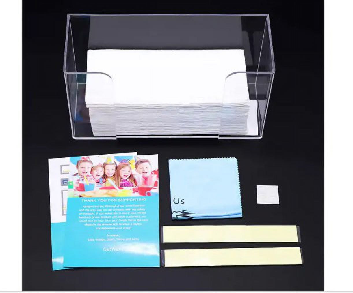 Commercial Paper Towels Holder, Clear Acrylic Paper Towel Dispenser Holder fit for C-fold,tri-fold and Multi-fold Commercial Paper Towels