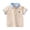 Beige, variant on NinXxx Boys Summer Style Turn Collar Short Sleeve School Shirt Daily Wear Beige 120.00