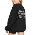 thumbnail image 2 of HUITKMM Girls Winter Casual Wear Round Neck Pullover Hoodies and Sweatshirts Soft Comfortable Daily Outfit for Ages 3 to 14, 2 of 6