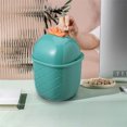 thumbnail image 2 of Desktop Trash Can Pineapple Design Countertop Waste Basket Mini Garbage Container Table Sundries Organizer Remote Pen Pencil Holder for Home Office (Green), 2 of 4