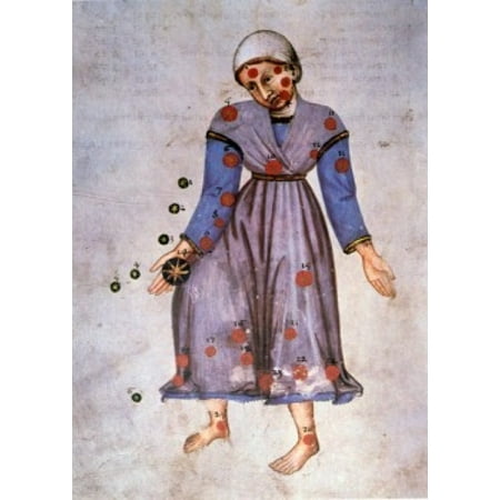 Virgo or Virgin Signs of the Zodiacby artist unknown (from Atlas Celeste De Strabov) Canvas Art - (18 x 24)