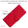 thumbnail image 4 of SaniMore Wallet Case for Samsung Galaxy A14 5G 6.6 inch, Magnetic Clasp Flip Kickstand Luxury PU Leather Cover Built-in Cash & Card Slots RFID Blocking for Samsung A14 5G, Red, 4 of 7