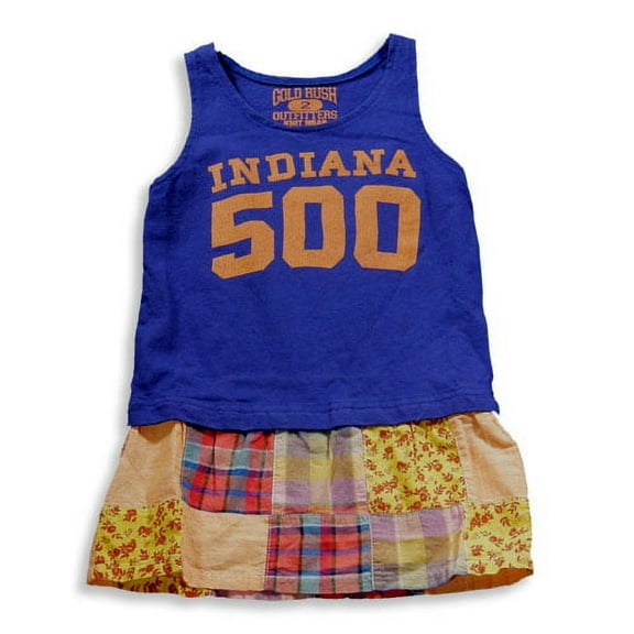 Gold Rush Outfitters Girls Cotton Sleeveless Tank Dress 42140-4 (Navy)