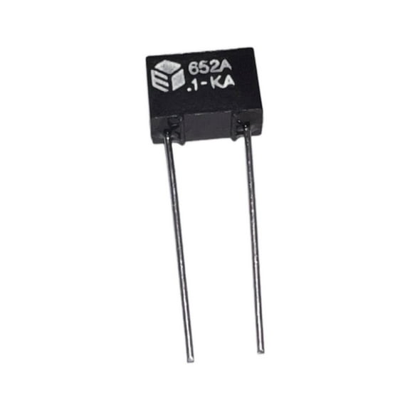 Pack of 2 652A1A104K Capacitor Rectangular 22AWG Radial Leads, .10MFD 50V 10% Bulk : RoHS