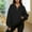Black, variant on Womens Oversized Sweatshirts Fall Fashion Quarter Zip Long Sleeve Pullover Casual Solid Y2K Loose Tops
