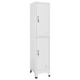 thumbnail image 1 of vidaXL Adult Locker Cabinet with 2 Compartments - 38x45x180 cm, 1 of 5