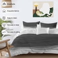 thumbnail image 3 of Black Gradient 4 Piece Duvet Cover Set Full Size Watercolor Abstract Black Gradient Water Ripples Soft Bedding Set Comforter Cover, 1 Duvet Cover 1 Flat Sheets and 2 Pillowcases, 3 of 9
