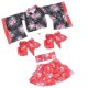 thumbnail image 4 of Japanese Traditional Maid Dress Kimono Cosplay Outfit Maid Costume Dress Size L (Red), 4 of 4