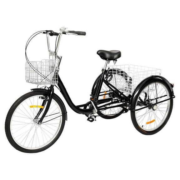 GoDecor 26" Adult Tricycles, Black