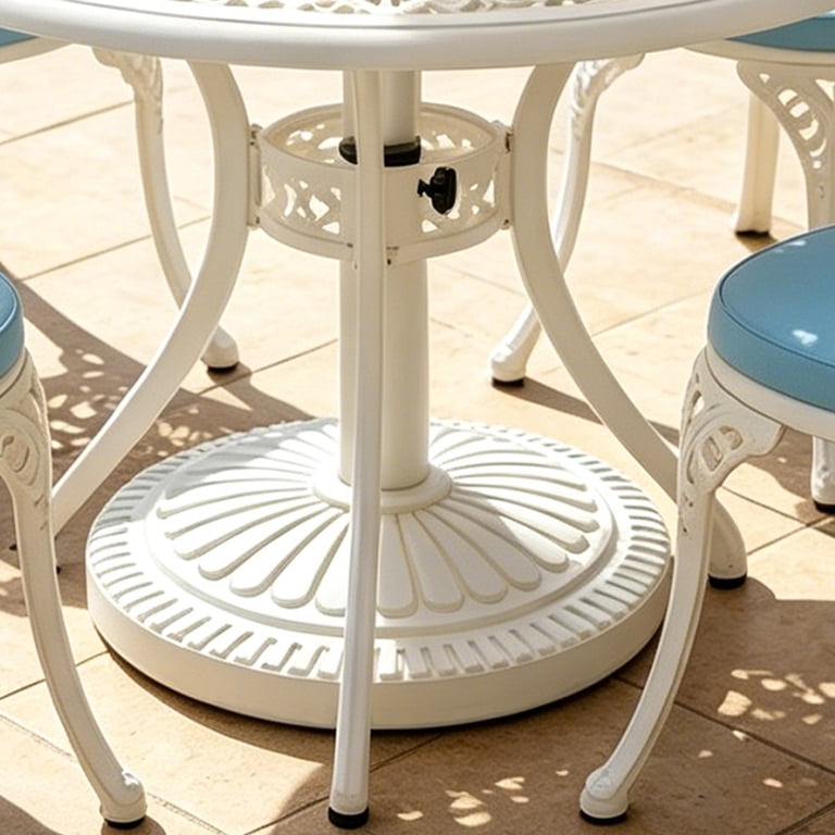 KOOL White Umbrella Base, 22 lbs, Round photo 4