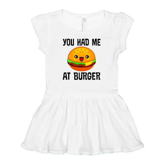 Inktastic You Had Me at Burger Girls Baby Dress