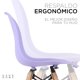thumbnail image 5 of Set De 2 Sillas Infantiles Diseño Eames Para Etapa preescolar Púrpura Baby Gaon GN-KEC01, 5 of 9