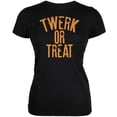 thumbnail image 1 of T-Shirt Doux Junior Noir Twerk Ou Treat Halloween, 1 of 1
