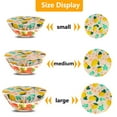 thumbnail image 7 of 3PCS Reusable Bowl Covers Set, Printed Cotton Elastic Dish Lids for Food, Leftovers, Meal Prep, Kitchen Storage, Housewarming Gift, 7 of 7