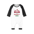 thumbnail image 1 of Pijamas Para La Familia Navidad Manga Larga Estampado De Letras Raglan Tops + Pantalones A Cuadros ; 3MVerde 1 Bebé, 1 of 3