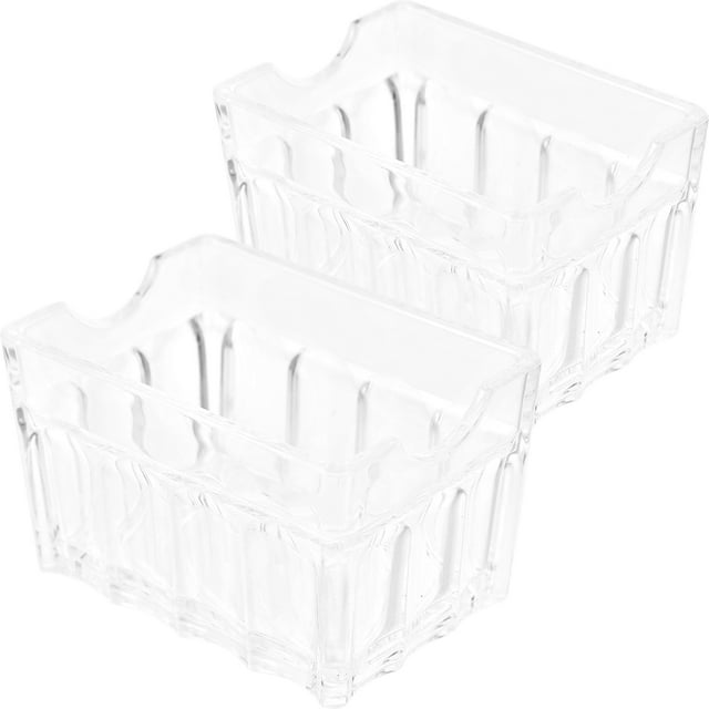 Miangastore 2 Pcs Boîte à Sachets de Thé Acrylique Boîte de Rangement pour Sachets de Thé Transparente Boîte à Sachets de Café Support pour Sachets de Thé